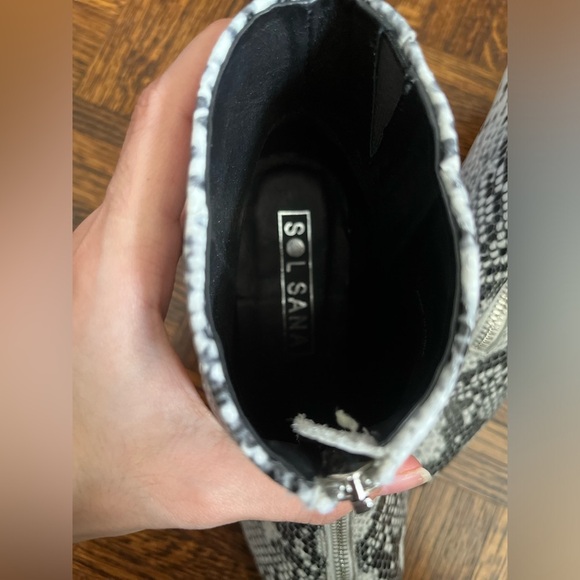 SOL SANA Leather Felix Snake Boots - Picture 8 of 15